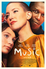 The movie poster for Sias film entitled Music.