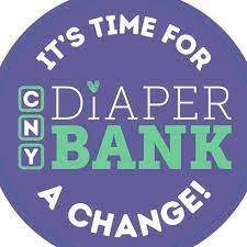 The CNY Diaper Bank slogan says "It's time for a change!"