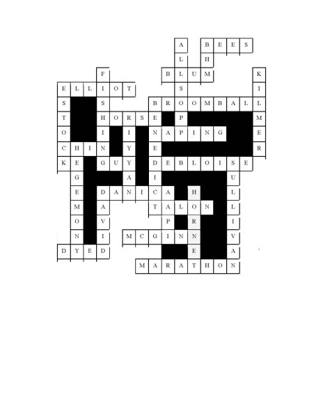 May Crossword Answers