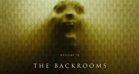 A screaming face pushes through the wallpaper of a single yellow patterned wall. The title appears at the bottom.